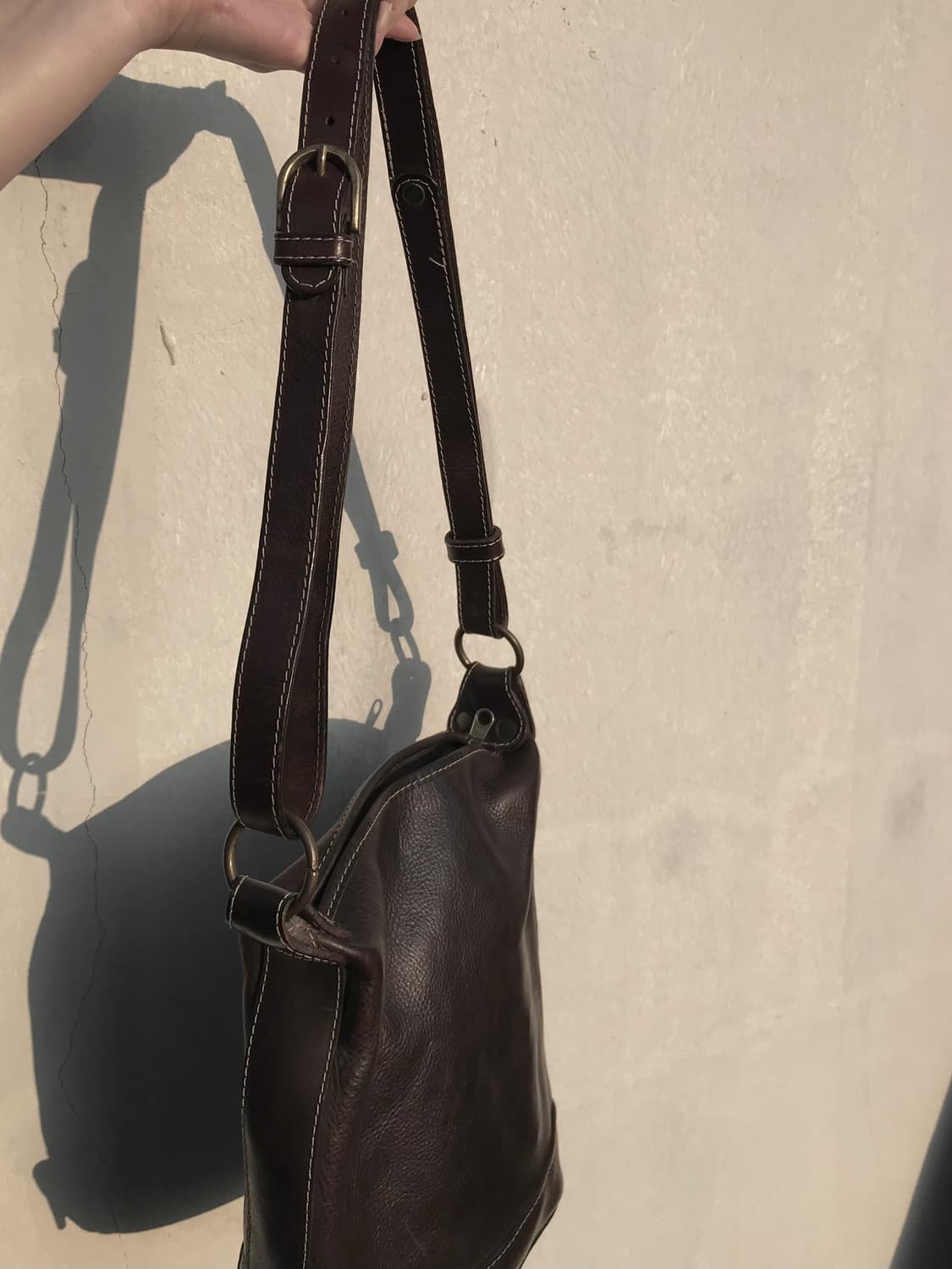 이태리 빈티지 가죽 가방 상품이미지7