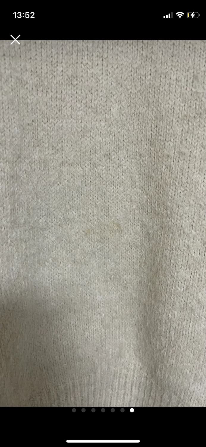 브이넥 니트 아이보리 상품이미지7