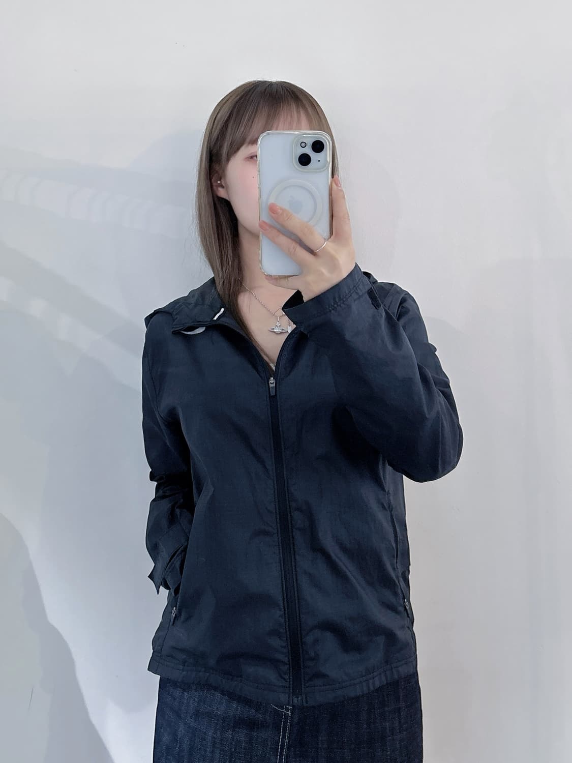 나이키러닝 블랙 후드 바람막이 상품이미지1