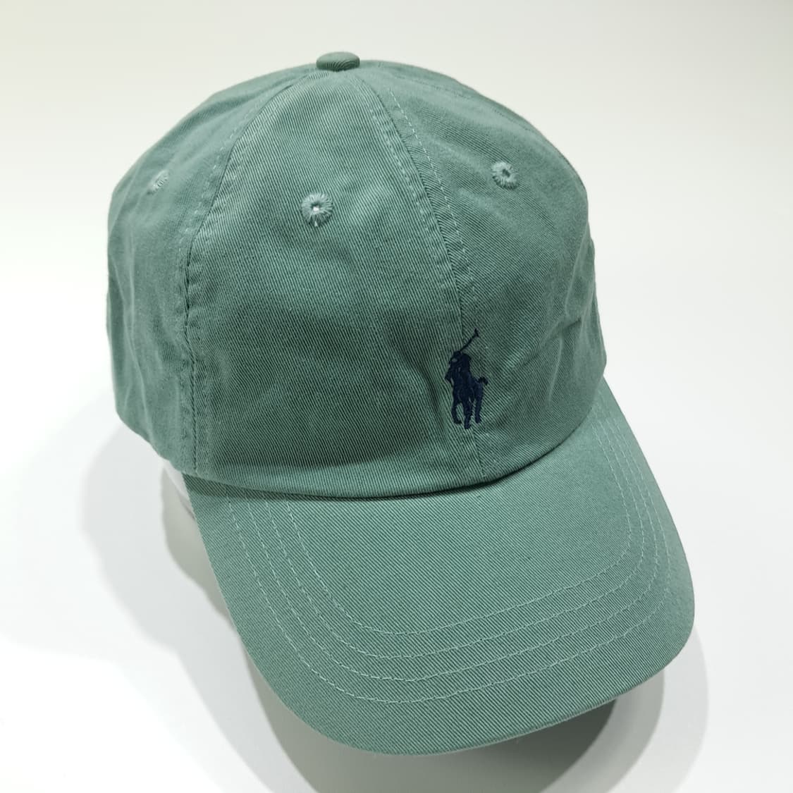 CL458 폴로 코튼 포니자수 민트그린 볼캡 모자 상품이미지2