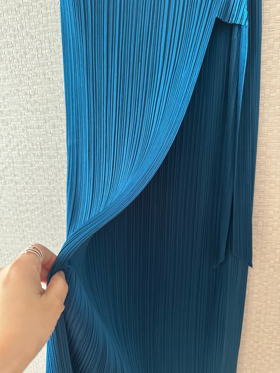 플리츠플리즈 잼 스커트 블루 상품이미지4