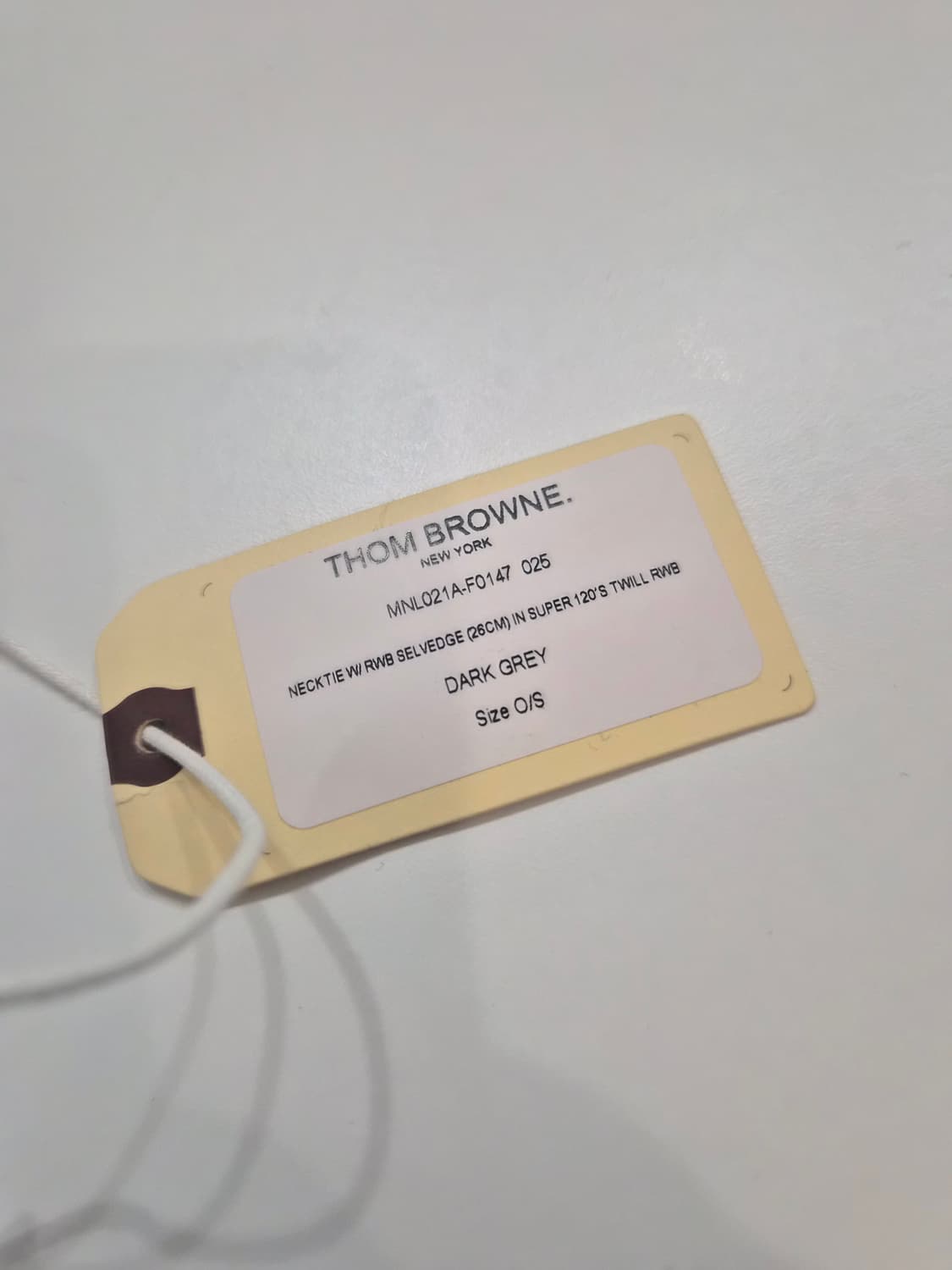 톰브라운 삼선 넥타이 다크 그레이 상품이미지7