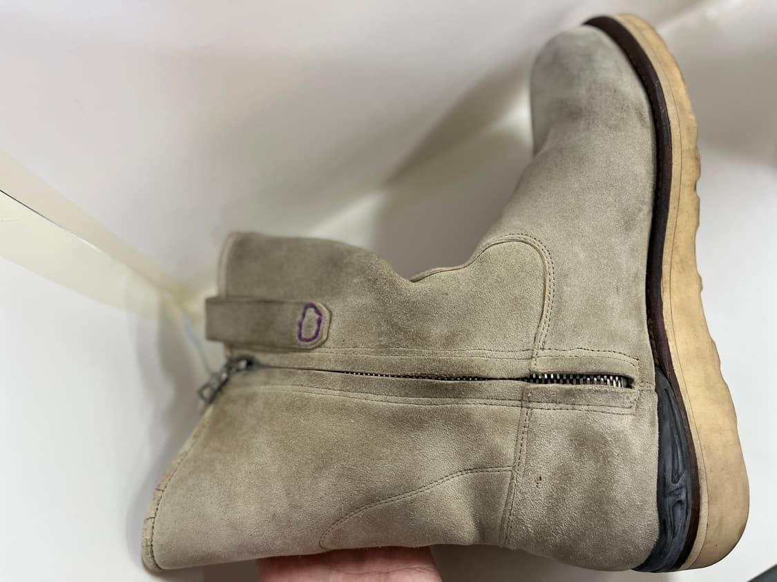 visvim 올드비즈빔 그레이 스웨이드 와바나키 부츠 9.5 상품이미지5