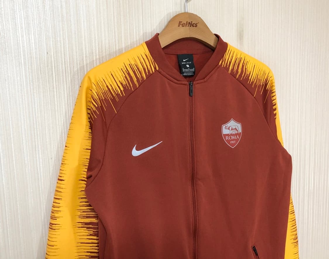 나이키 18-19 AS로마 어센틱 앤섬자켓/트랙슈트 유스XL 상품이미지5