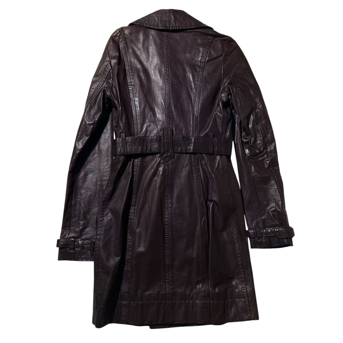 (매장판) 디젤 램스킨 레더 더블 트렌치 코트 상품이미지2