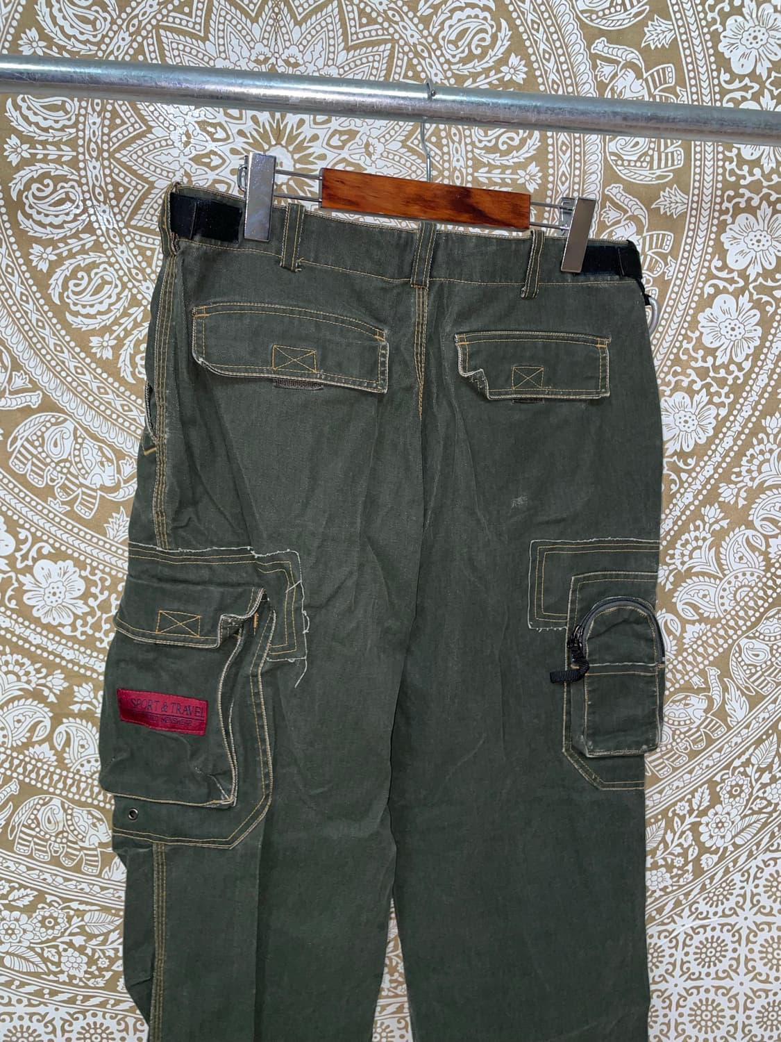 Sports k-i jeans 빈티지 포켓 디테일 카고팬츠  상품이미지6