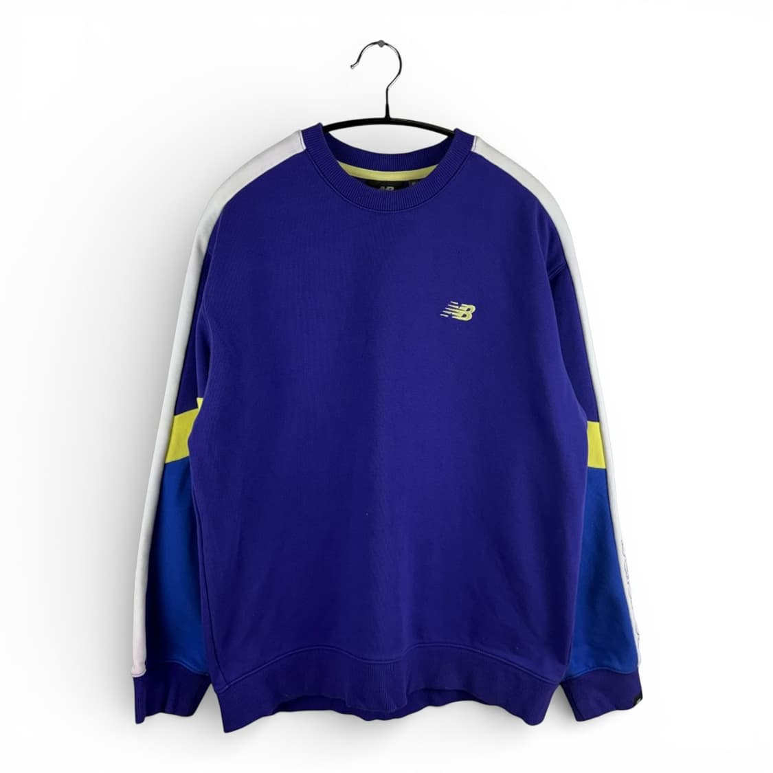 S) 뉴발란스 배색 맨투맨 퍼플 상품이미지1