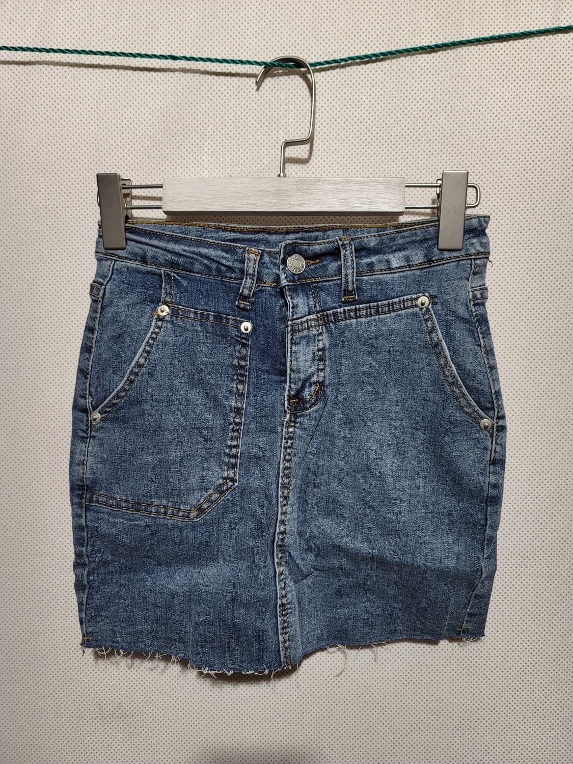 여성패션 스판 청스커트 데님치마 S 상품이미지2