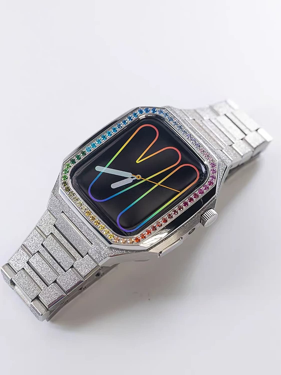 Oceanora 2026 레인보우 다이아몬드 애플워치 커스텀 케이스 상품이미지9