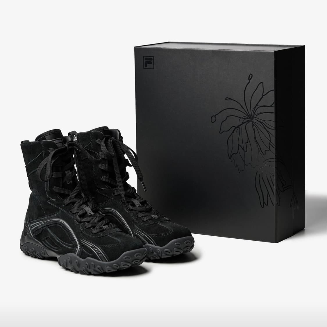 휠라 한소희 에샤페 미드 프리미엄 블랙 240 상품이미지4