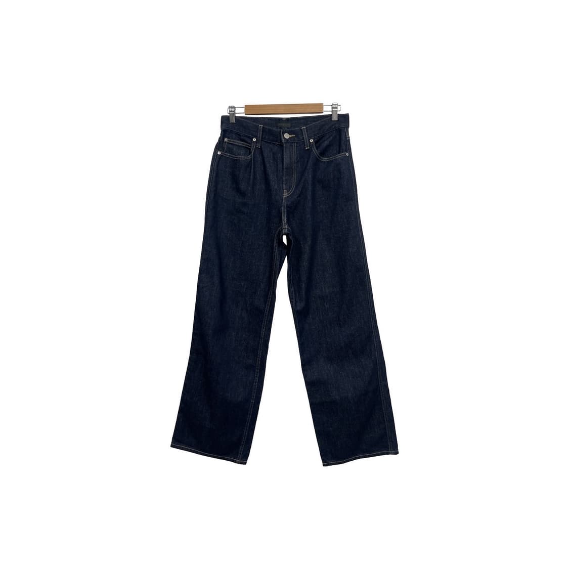 유니클로  와이드 스트레이트 생지 데님 팬츠  상품이미지1