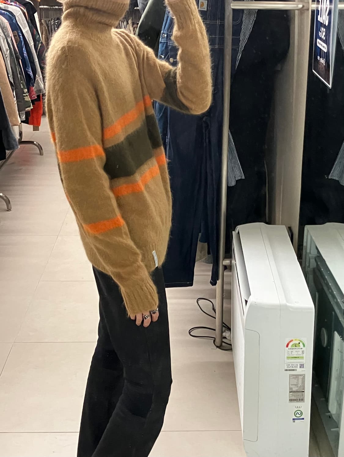 골든구스 모헤어 터틀넥 니트 M 상품이미지9