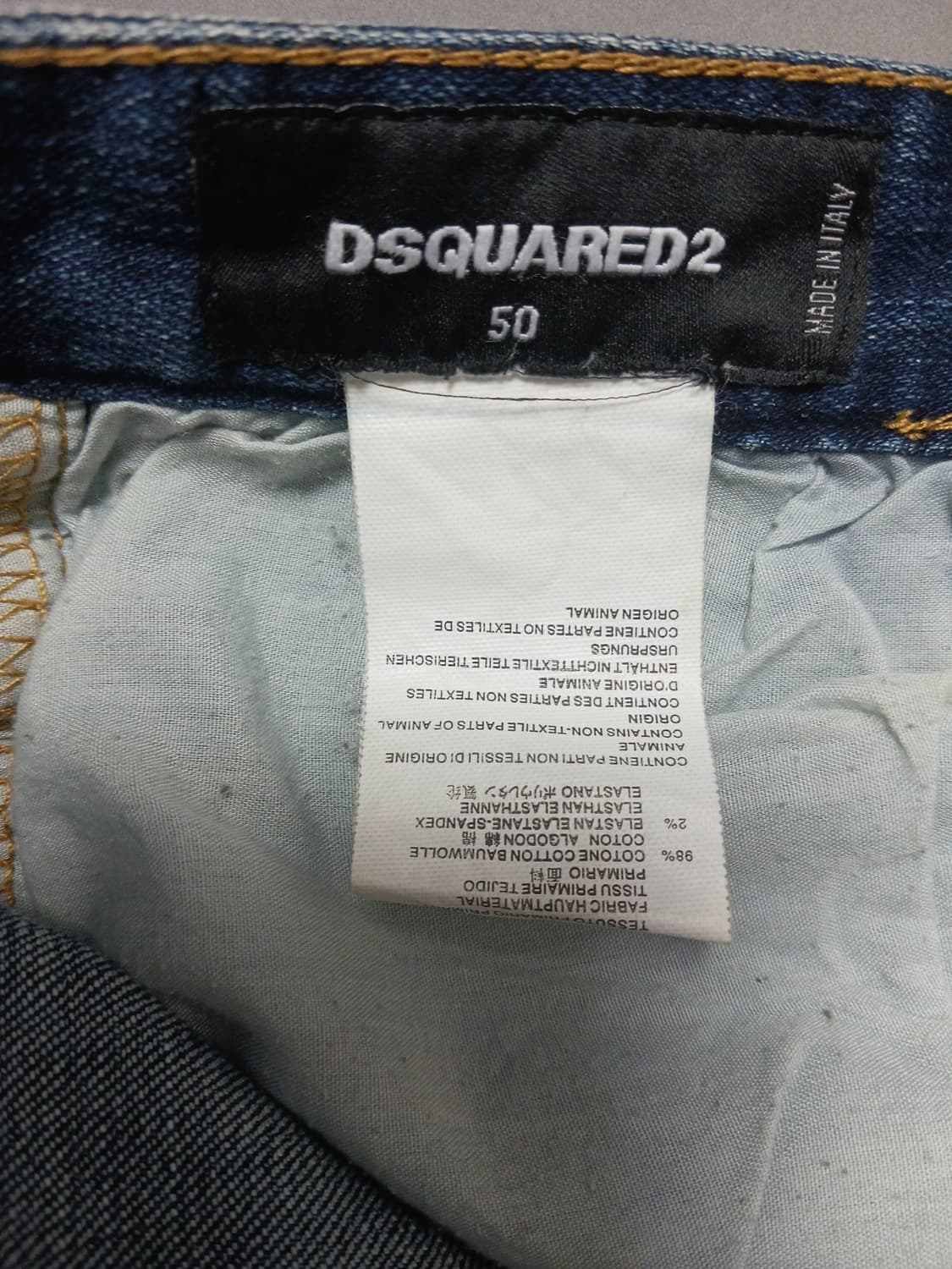 [32] 디스퀘어드2 멀티페인팅 덧댐 슬림진 청바지 상품이미지10