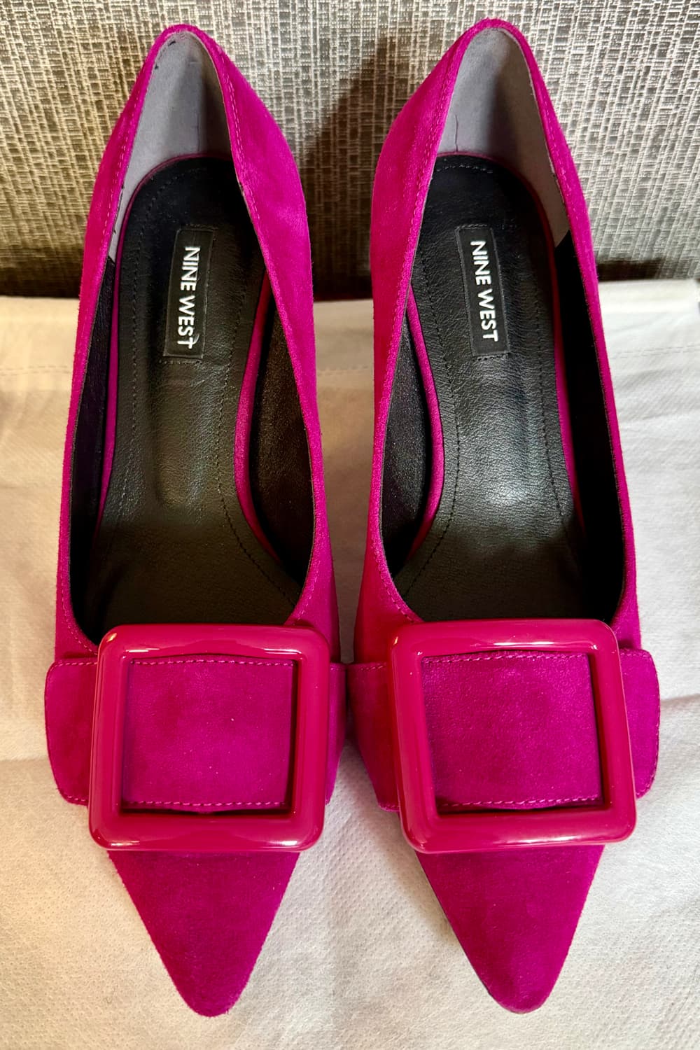 나인웨스트 NINE WEST 마젠타 푸시아 핑크 스웨이드 펌프스 구두 상품이미지1