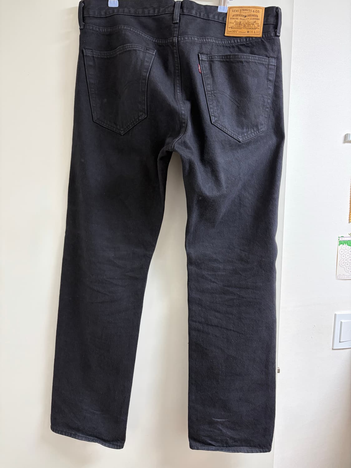 리바이스 501 자운드 블랙 데님 상품이미지5