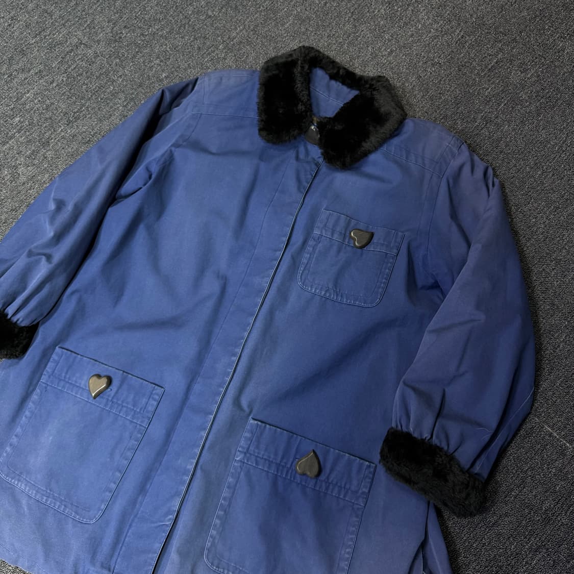 입생로랑 모피 레이어드 코트   상품이미지2