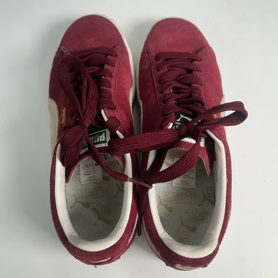 PUMA 스웨이드 클래식 스니커즈 버건디 250 상품이미지5