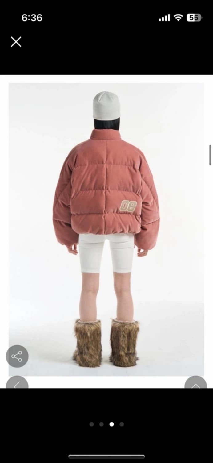 배디 벨벳 패딩 M 상품이미지3