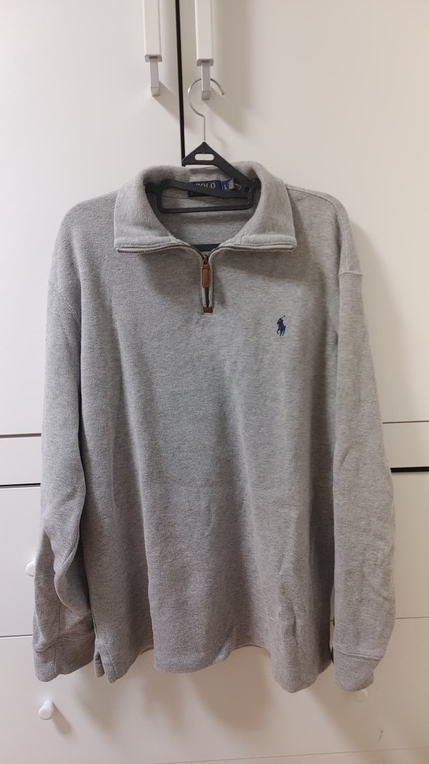 폴로 랄프로렌 하프집업 맨투맨 L 회색 상품이미지1