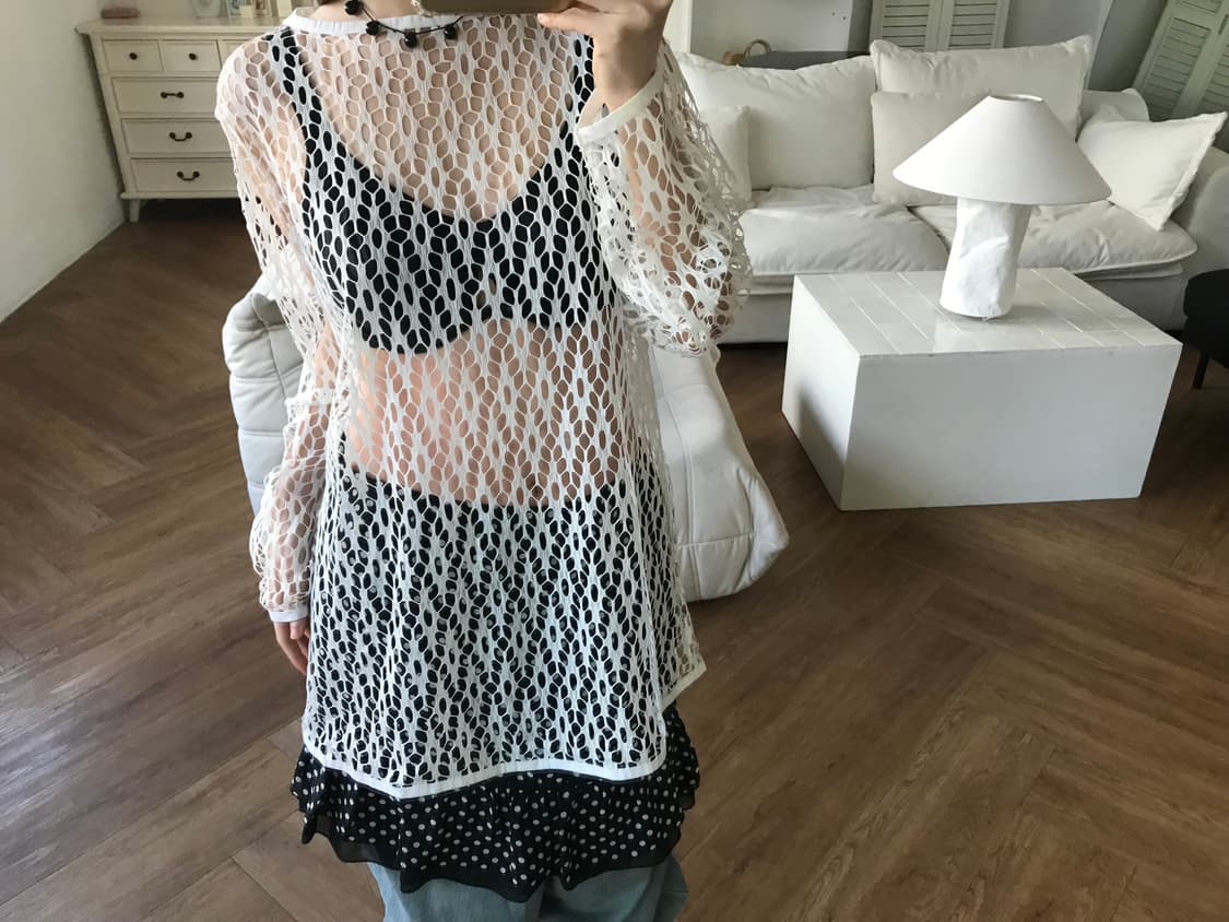 vintage net long sleeve 상품이미지2