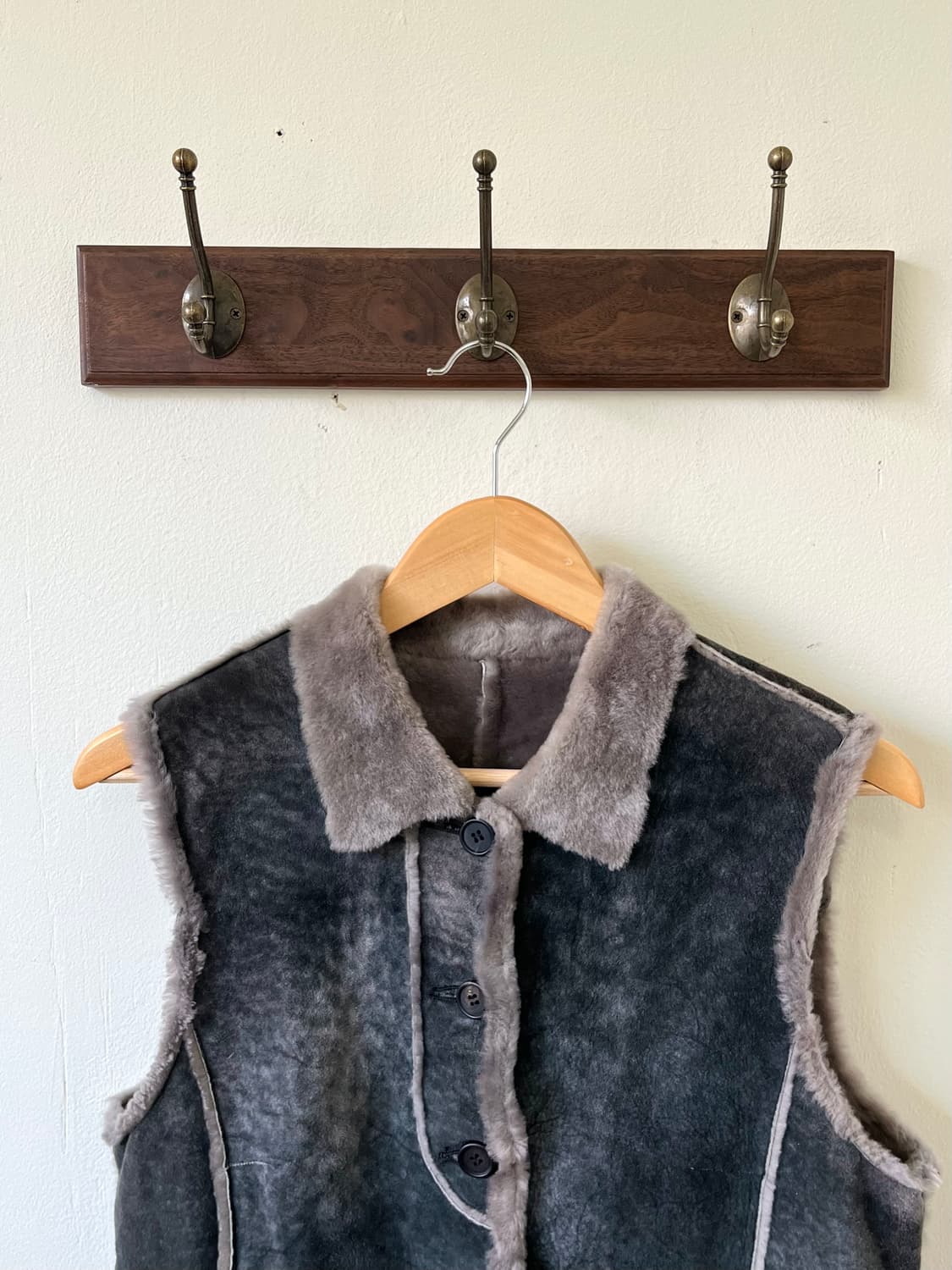 ville d’azur 스웨이드 퍼 베스트 상품이미지2