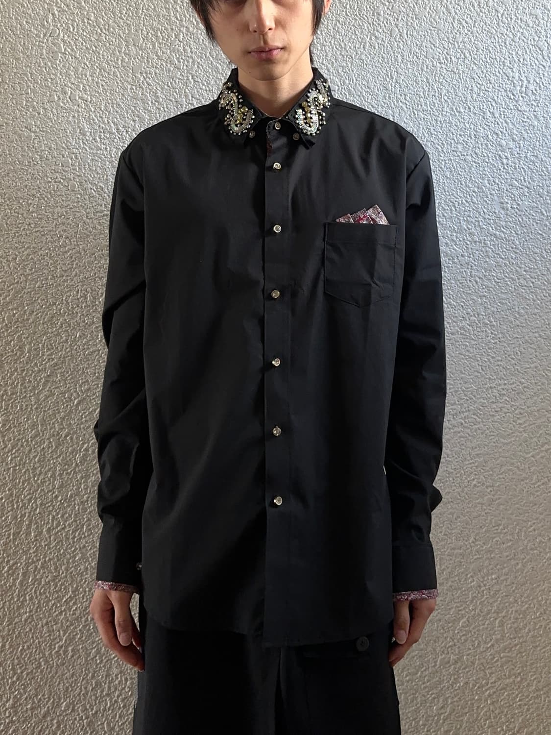 e rin ai e 비즈 & 행커치프 드레스 셔츠 상품이미지4