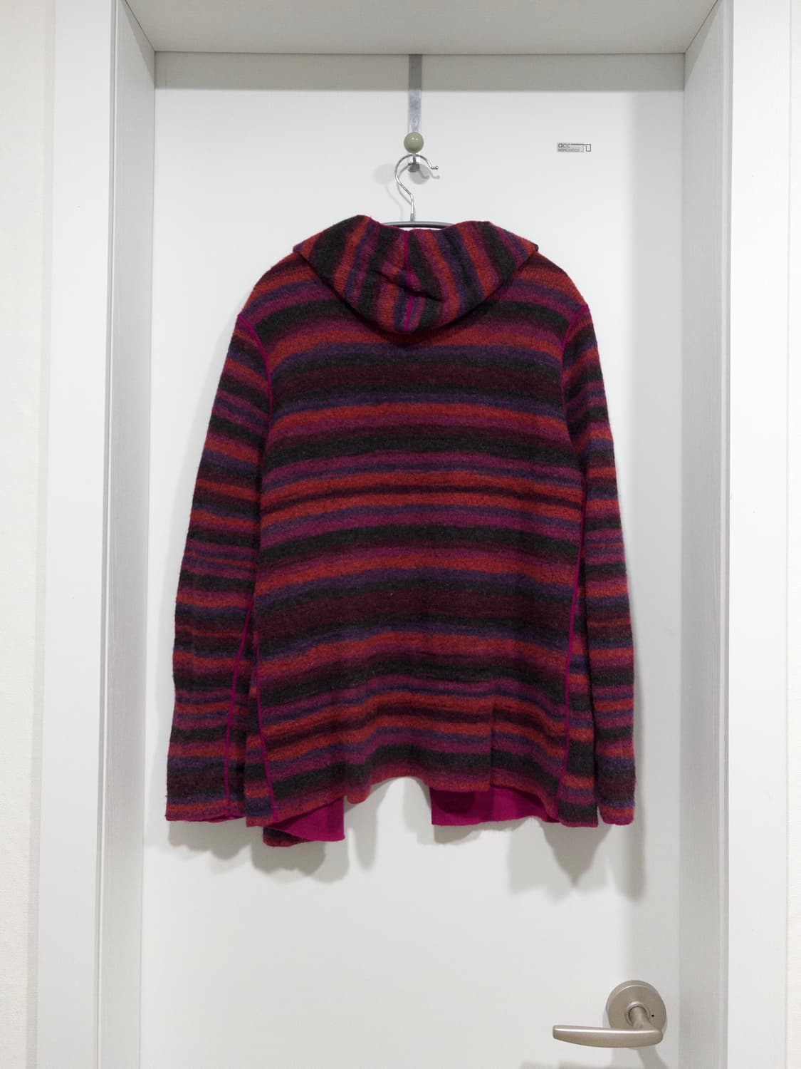 뉴욕 빈티지 레이어드 스트라이프 후디 가디건 상품이미지2