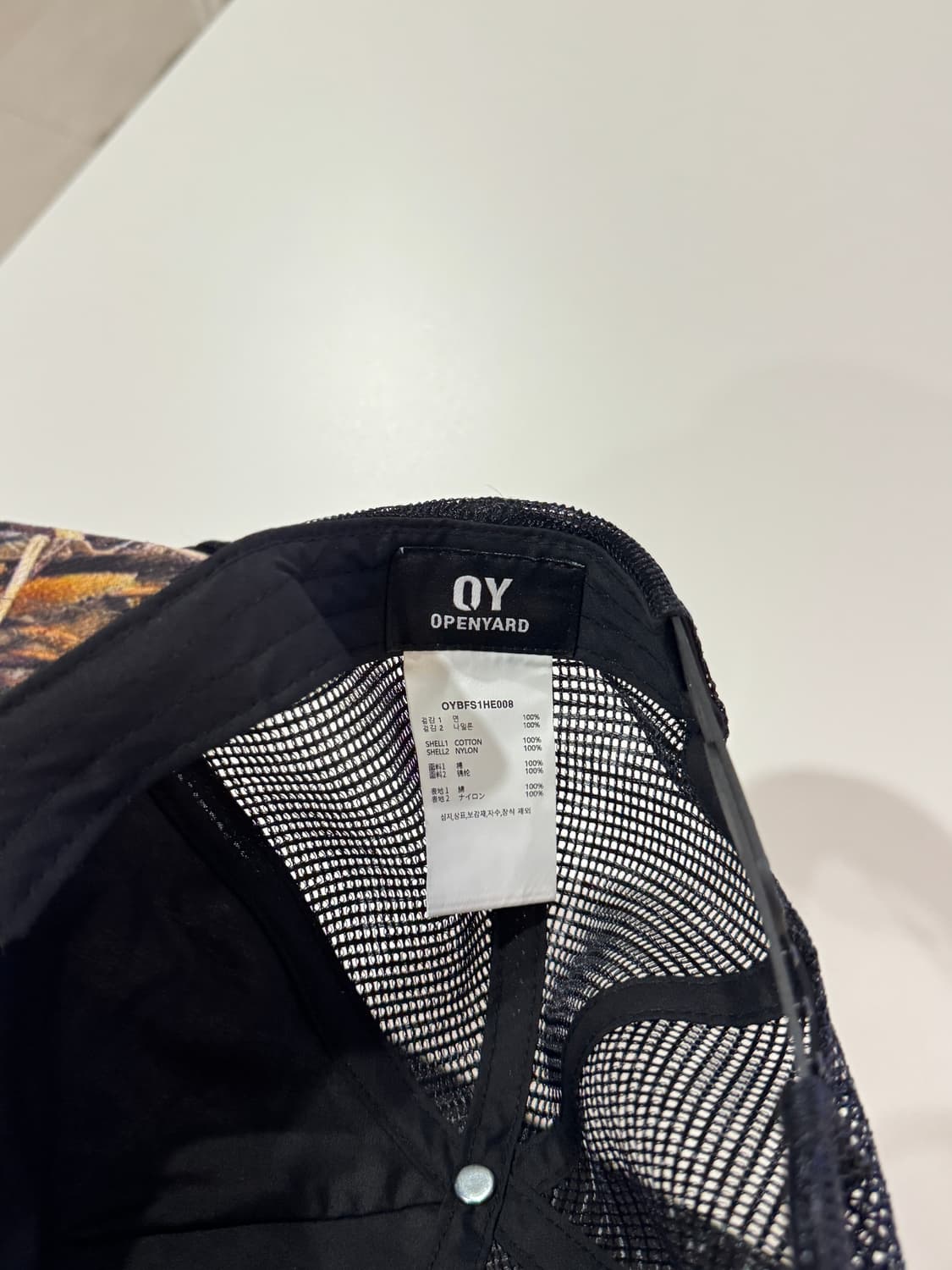 OY 오와이 캡모자 상품이미지3