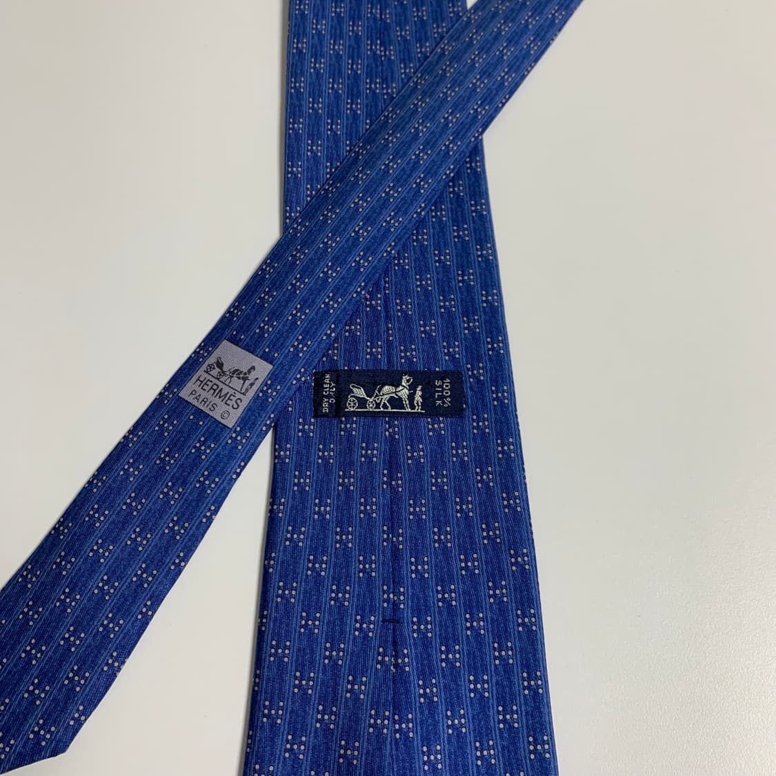 에르메스(HERMES) H로고 명품넥타이 A등급 프랑스 100실크 상품이미지5