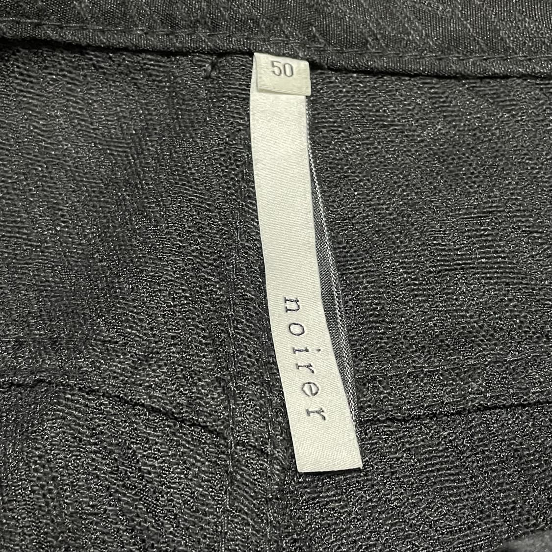 [32] 노이어 noirer 패턴 텍스쳐 블랙 팬츠 상품이미지2