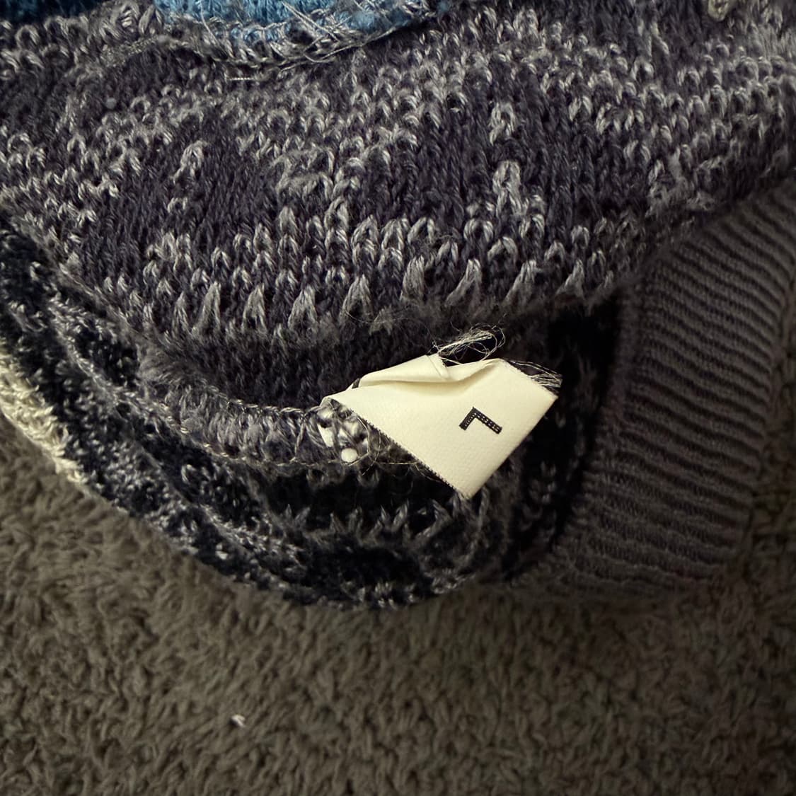 [ 정품/L ] 쿠지 빈티지 케이블 니트 조끼 베스트 가디건 상품이미지5