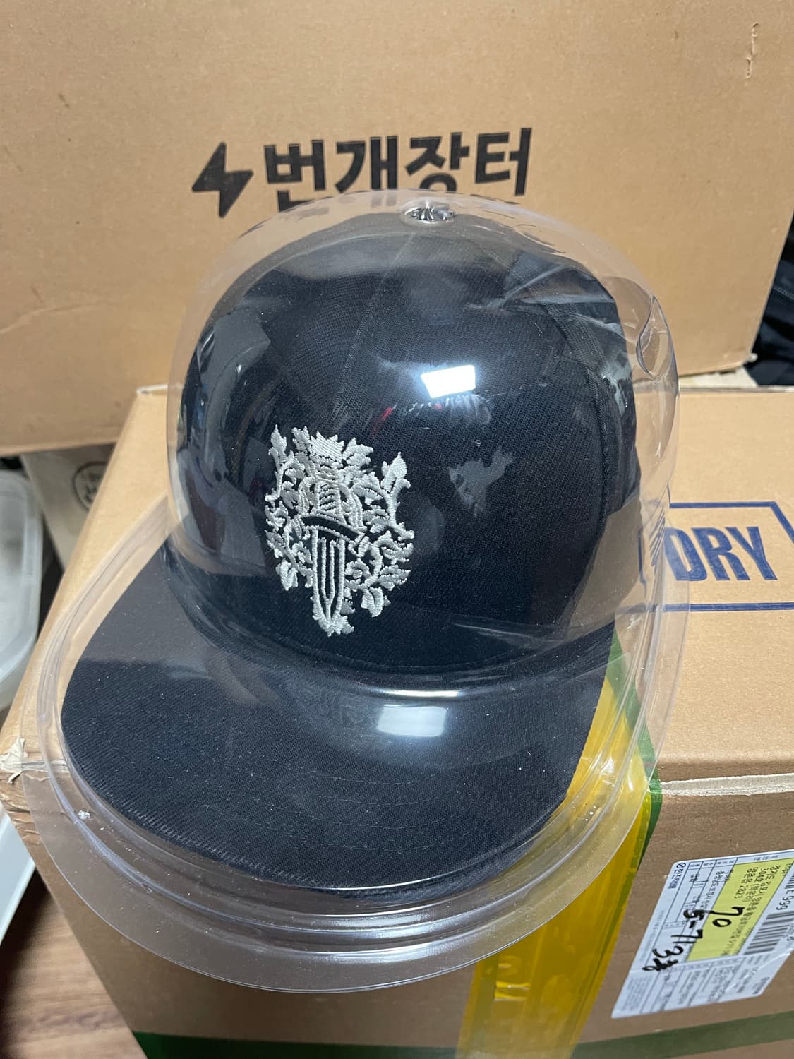 크롬 하트 단검 로고 블랙 캡 상품이미지6