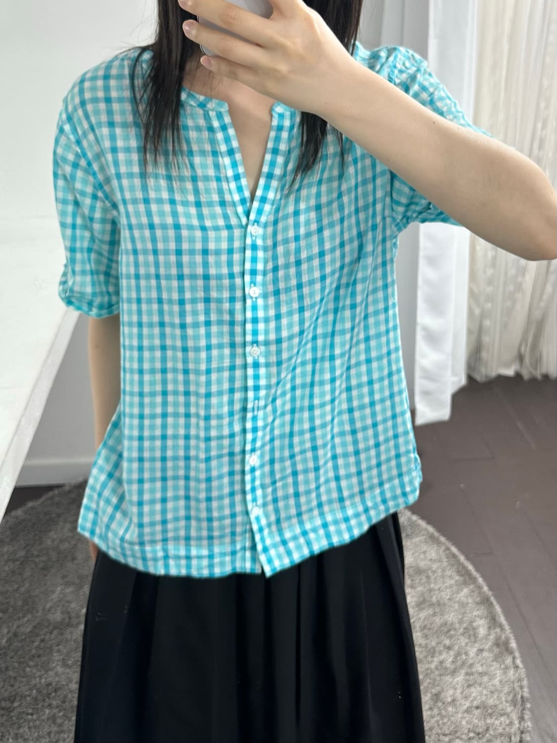 l.l.bean mint check blouse l.l.bean mint 상품이미지5