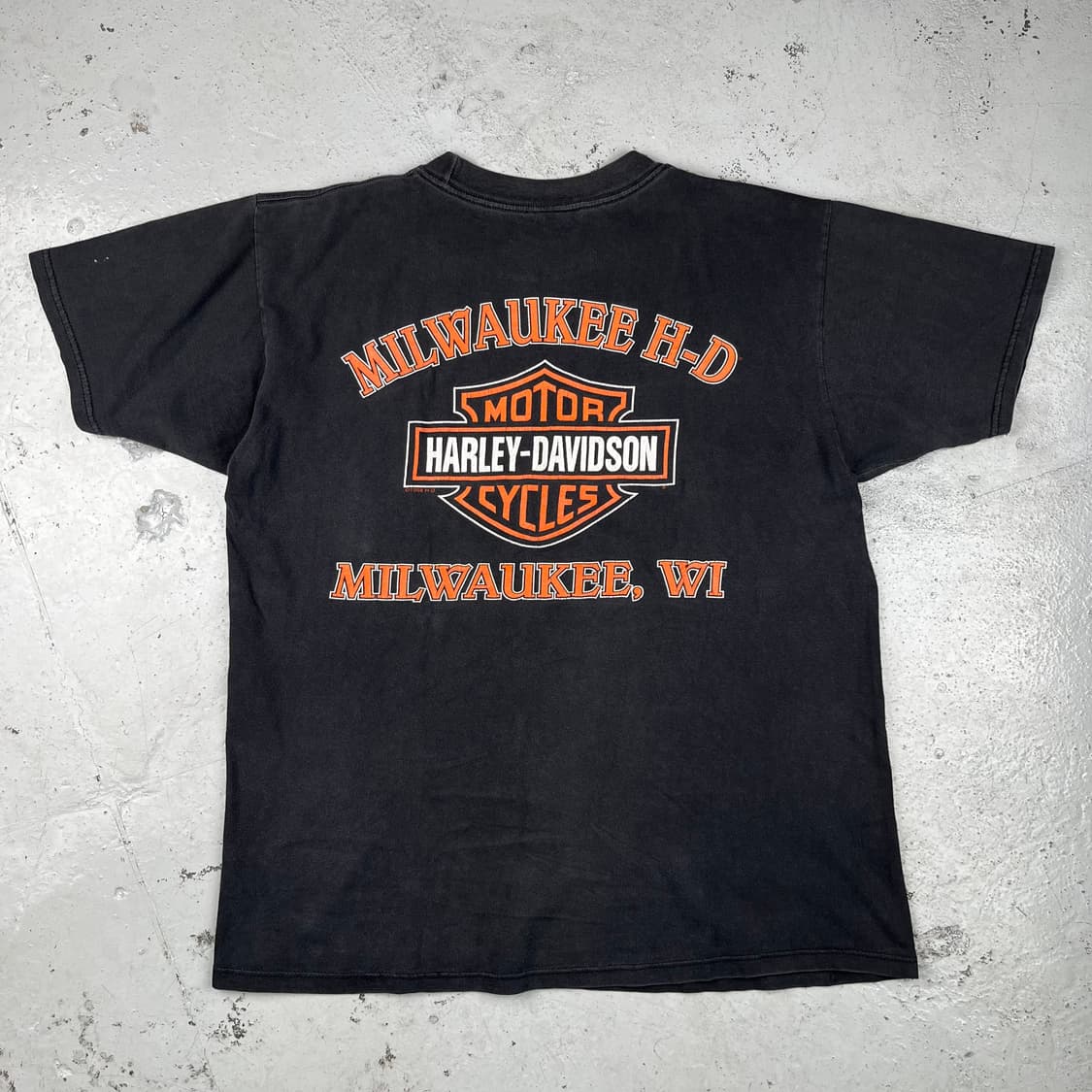 빈티지 할리데이비슨 1998 플레임이글 반팔 상품이미지3