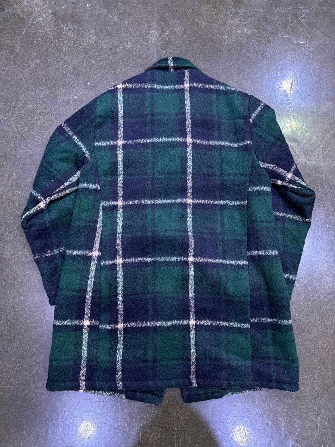 글로리 타탄체크 양털 안감 싱글코트 M 상품이미지2