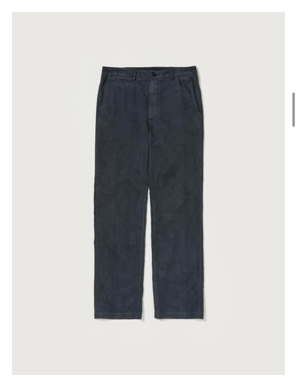 Auralee garment dyed chino 4 size black 상품이미지1