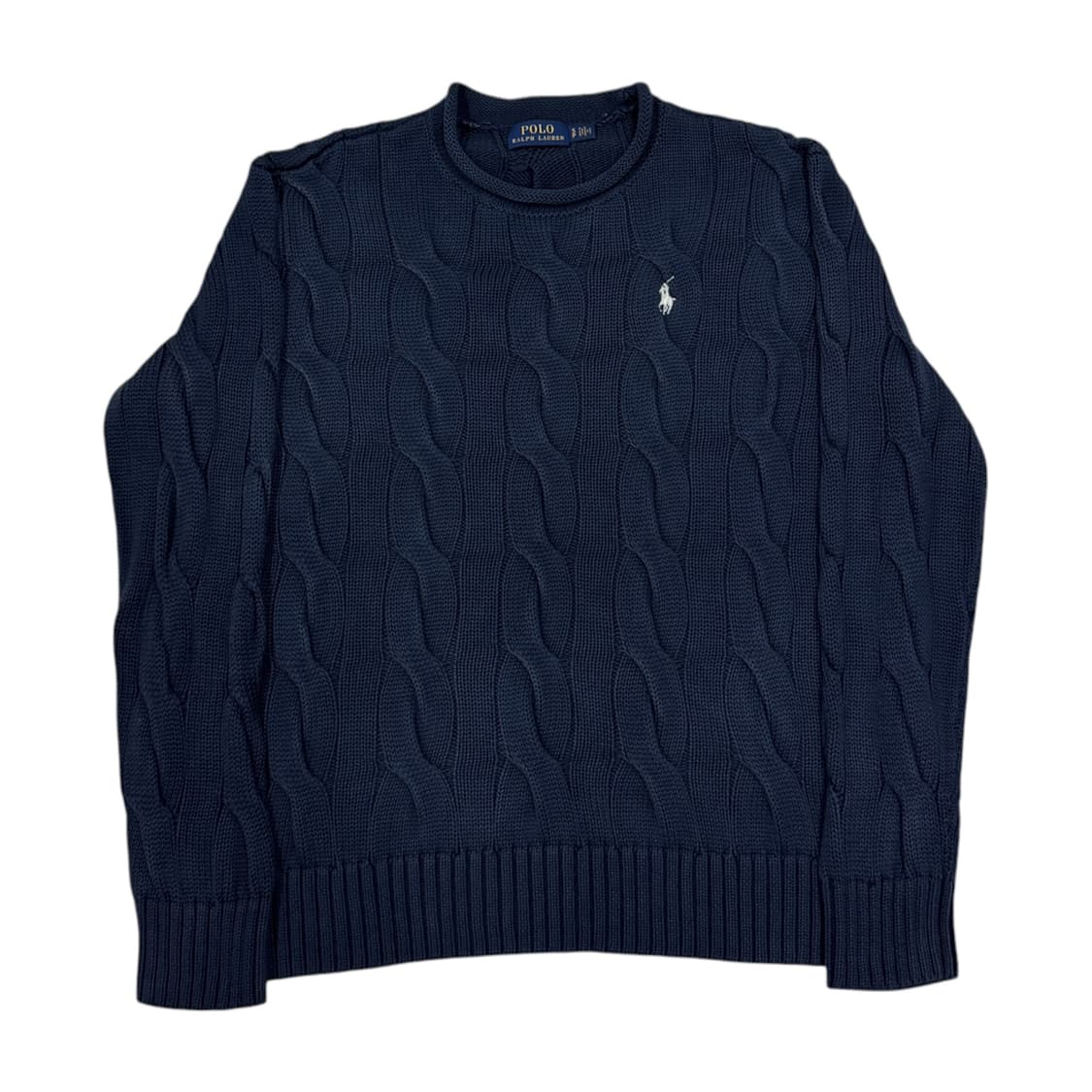 폴로 랄프로렌 여성 롤넥 네이비 케이블 니트 S 상품이미지1