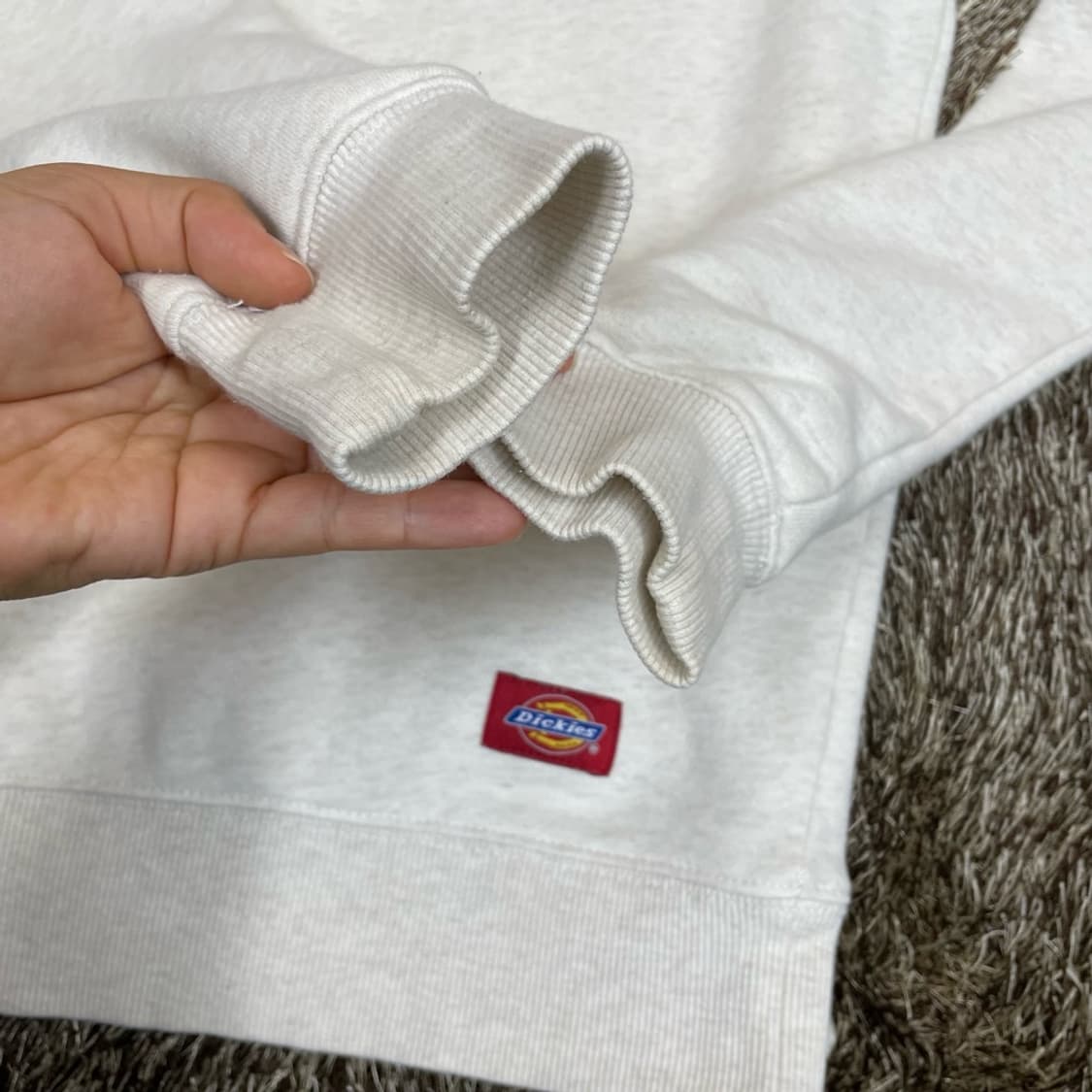 디키즈 Dickies 아이보리 어센틱 1922 로고 맨투맨 S 상품이미지4