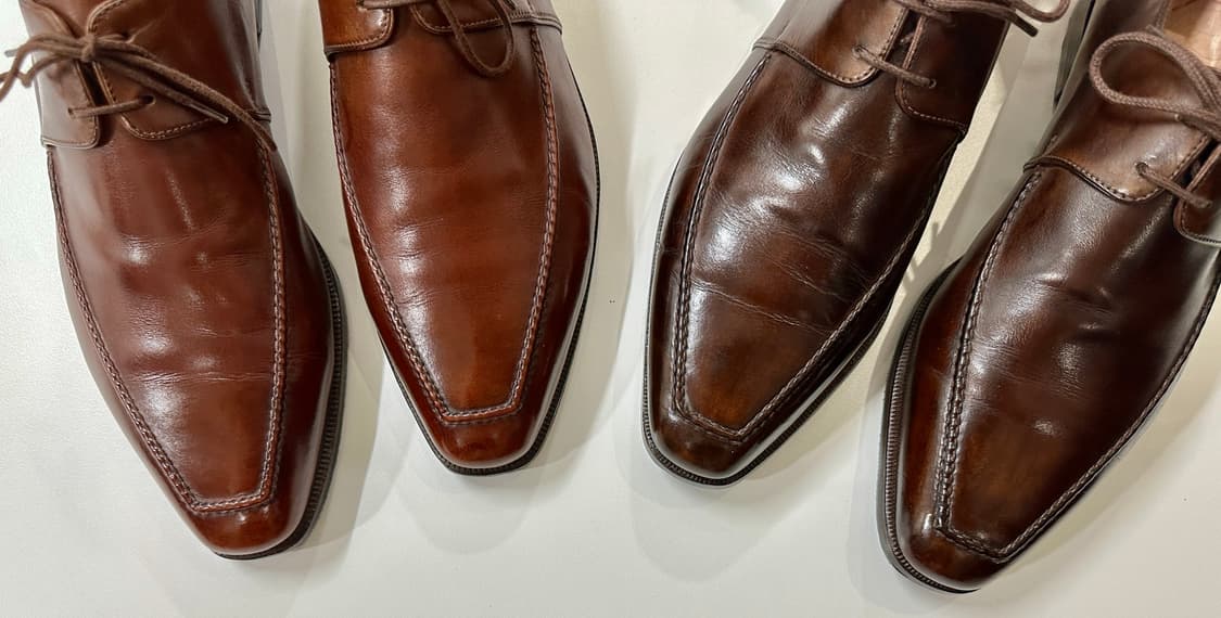 벨루티 브라운 카프스킨 레더 슈즈 8.5 상품이미지1