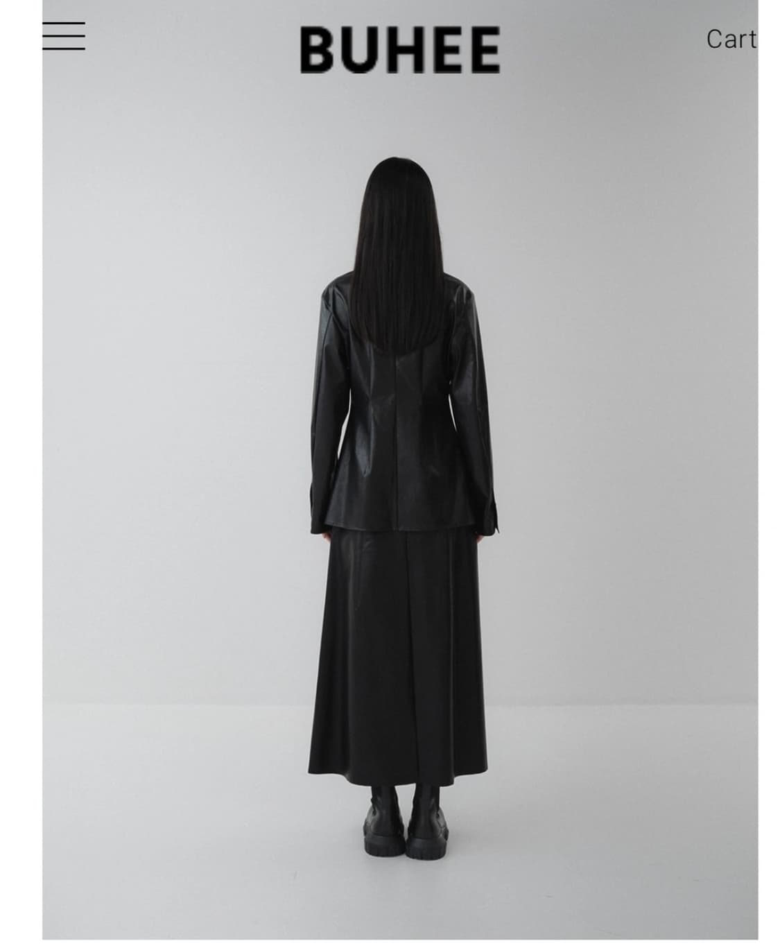 부희 여성 레더 셔츠 상품이미지4