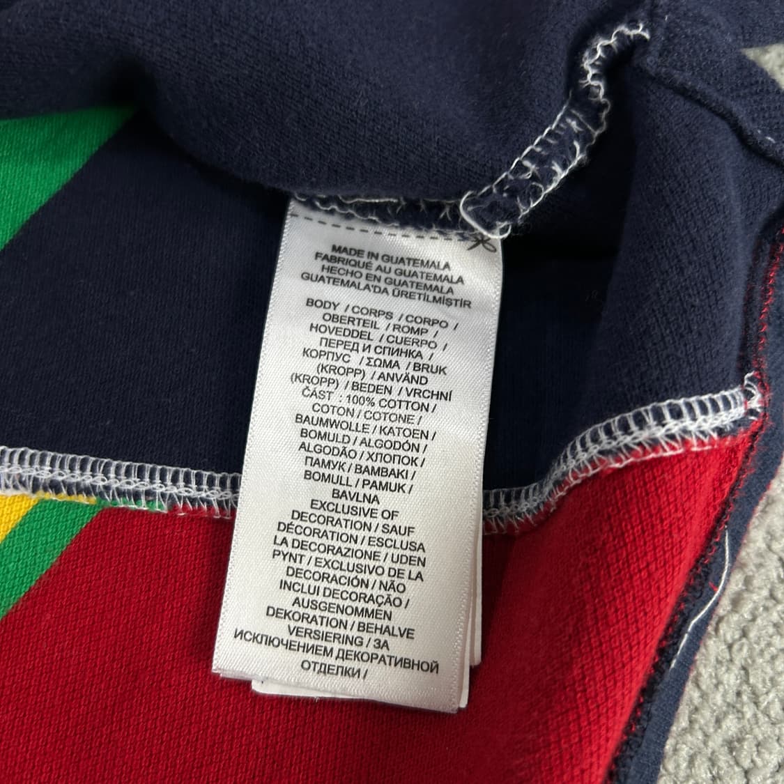 폴로 컬러블록 반팔니트 14세 상품이미지3