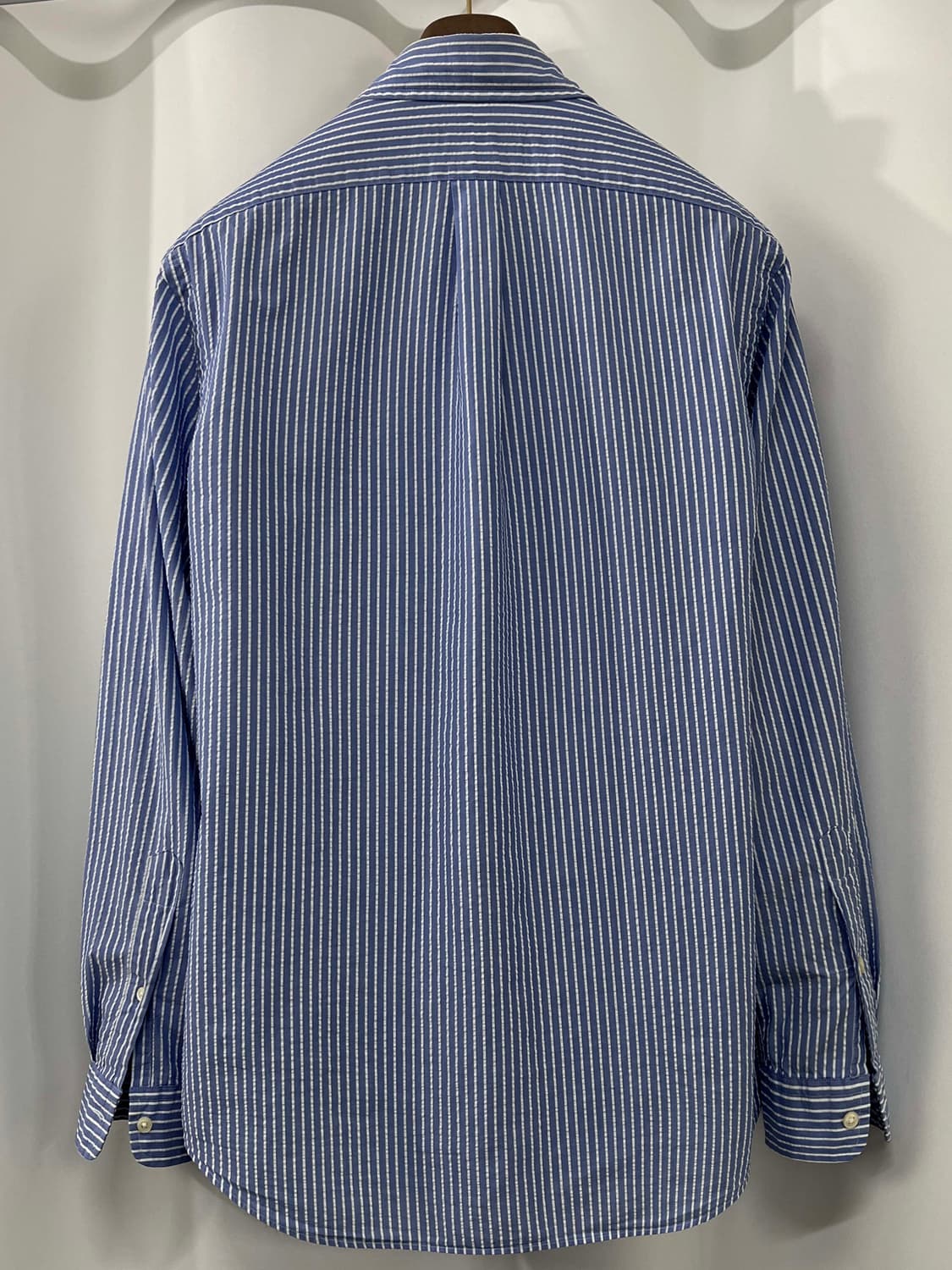 폴로 랄프로렌 스카이블루 시어서커 써머 버튼다운 셔츠 상품이미지2