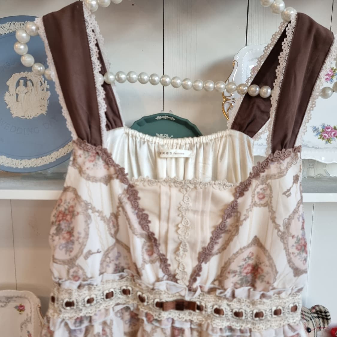 axes femme(악세즈팜) 로코코 플로럴 레이스 원피스 상품이미지2