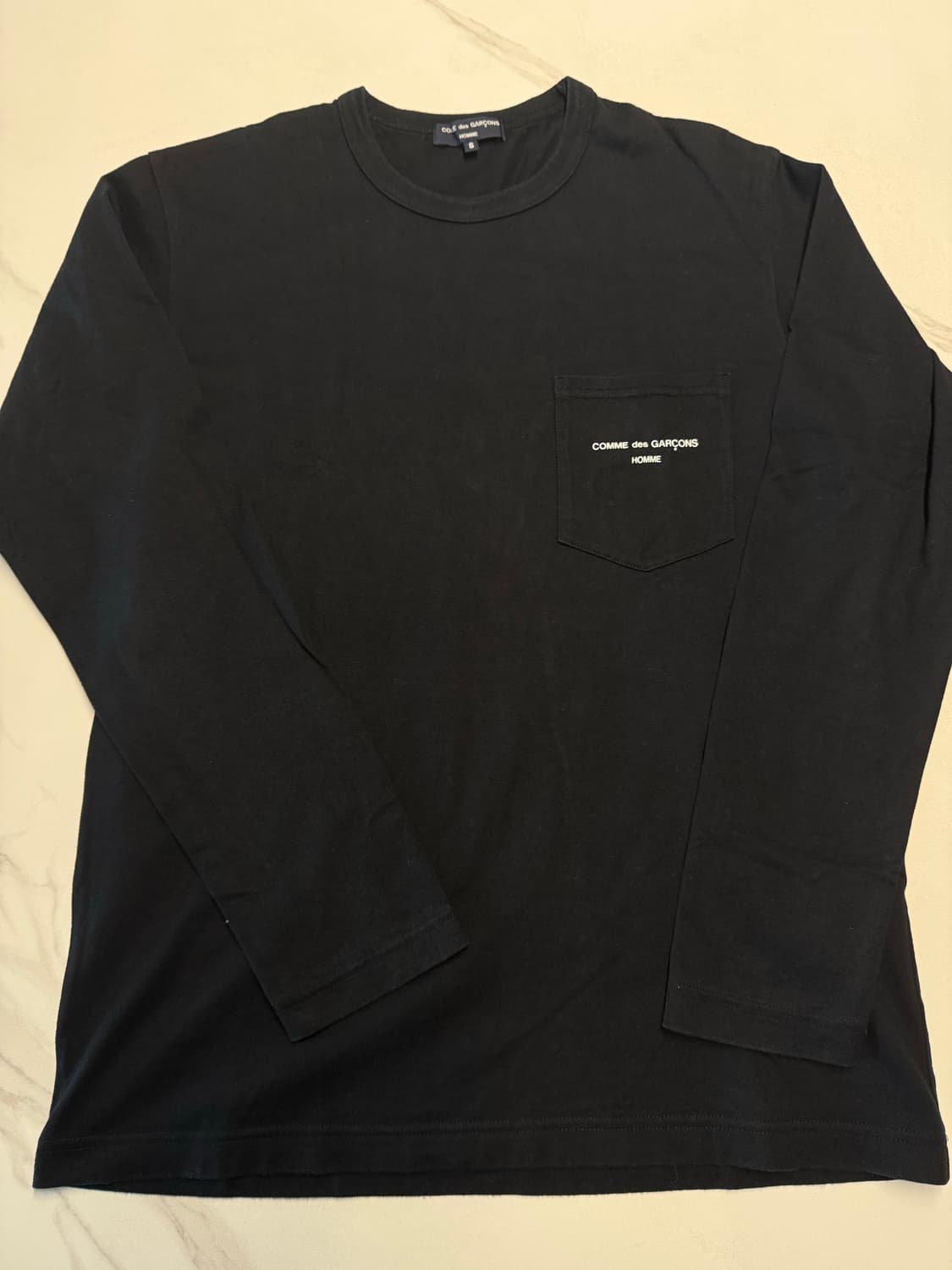 꼼데가르송 옴므 롱슬리브 블랙 상품이미지1