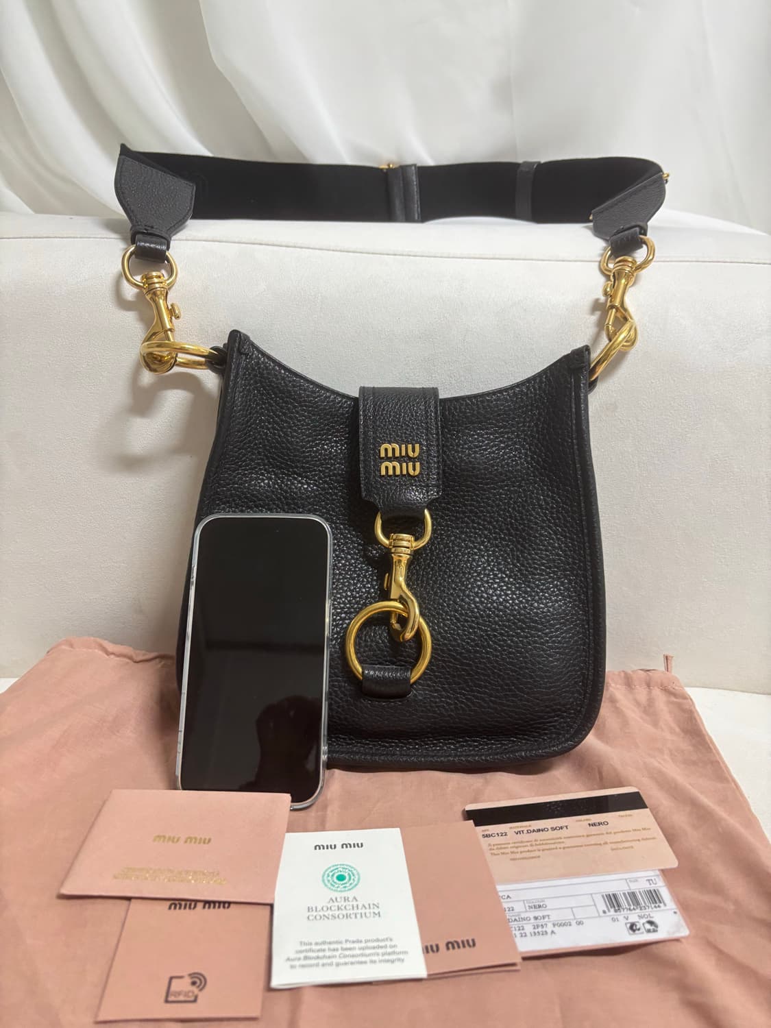 [SA 정품] 미우미우 스냅 후크 크로스백 상품이미지8