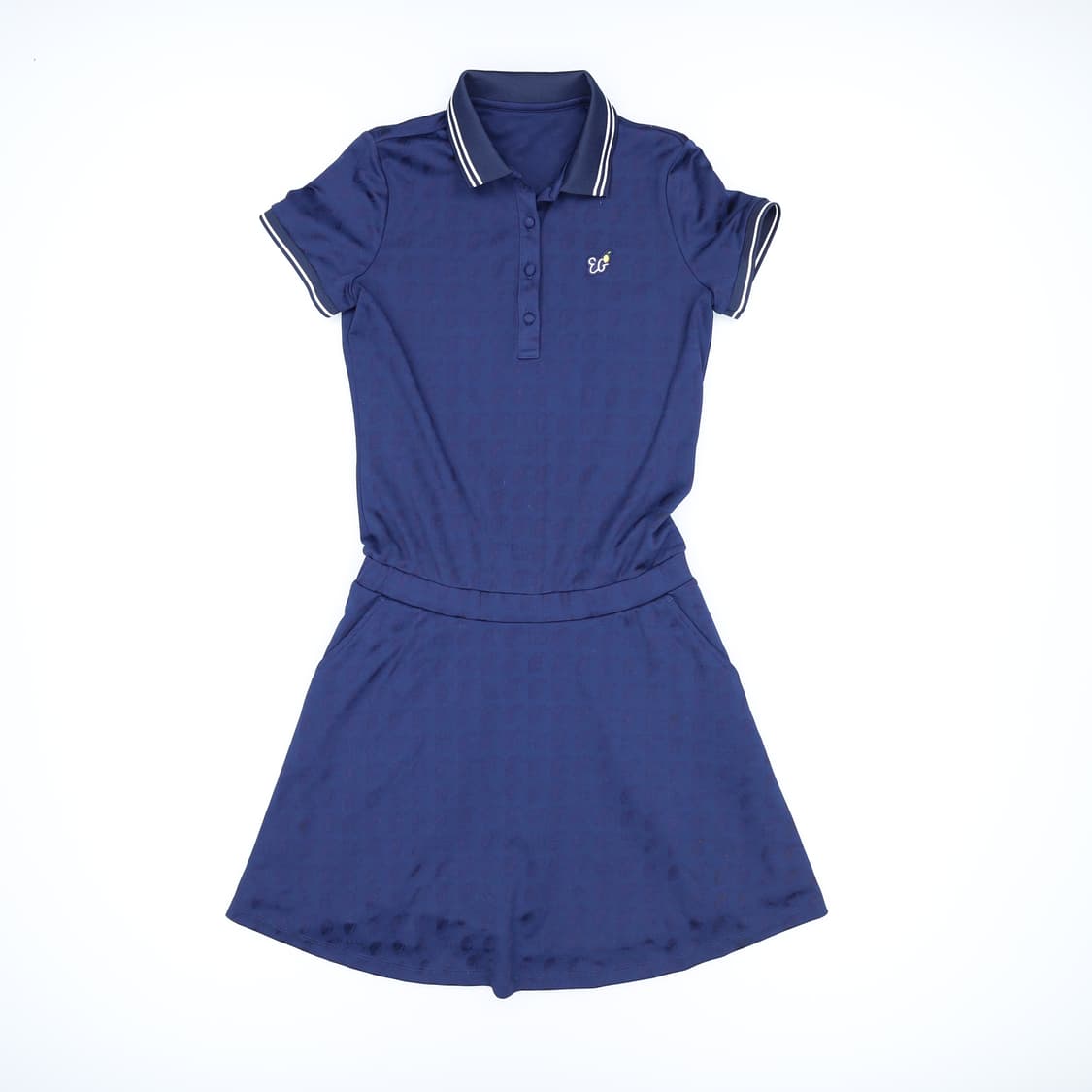 90 엘르골프 반팔 카라 원피스 0408H1 상품이미지1