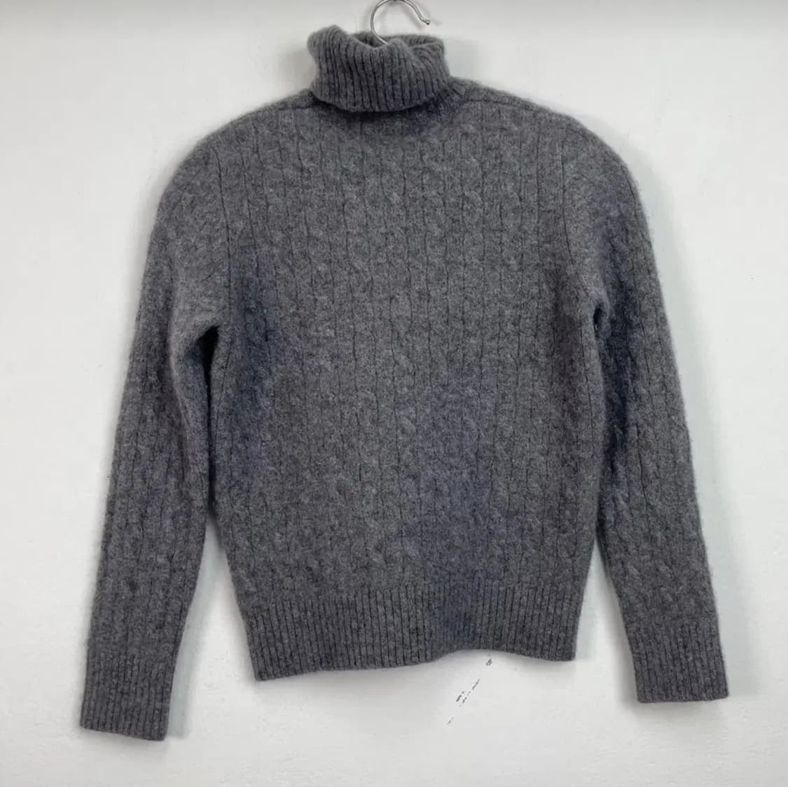 안드레모리스 Andre Maurice 캐시미어100 목폴라 니트 S 상품이미지6