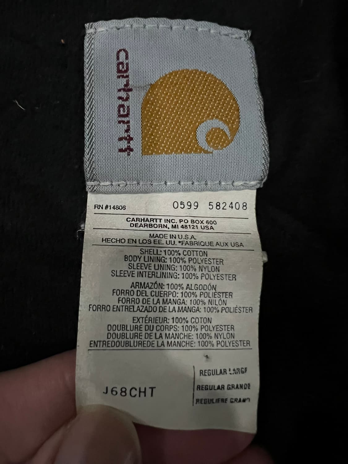 (L) 칼하트 덕 액티브 후드자켓 J68 CHT 체스트넛 상품이미지4