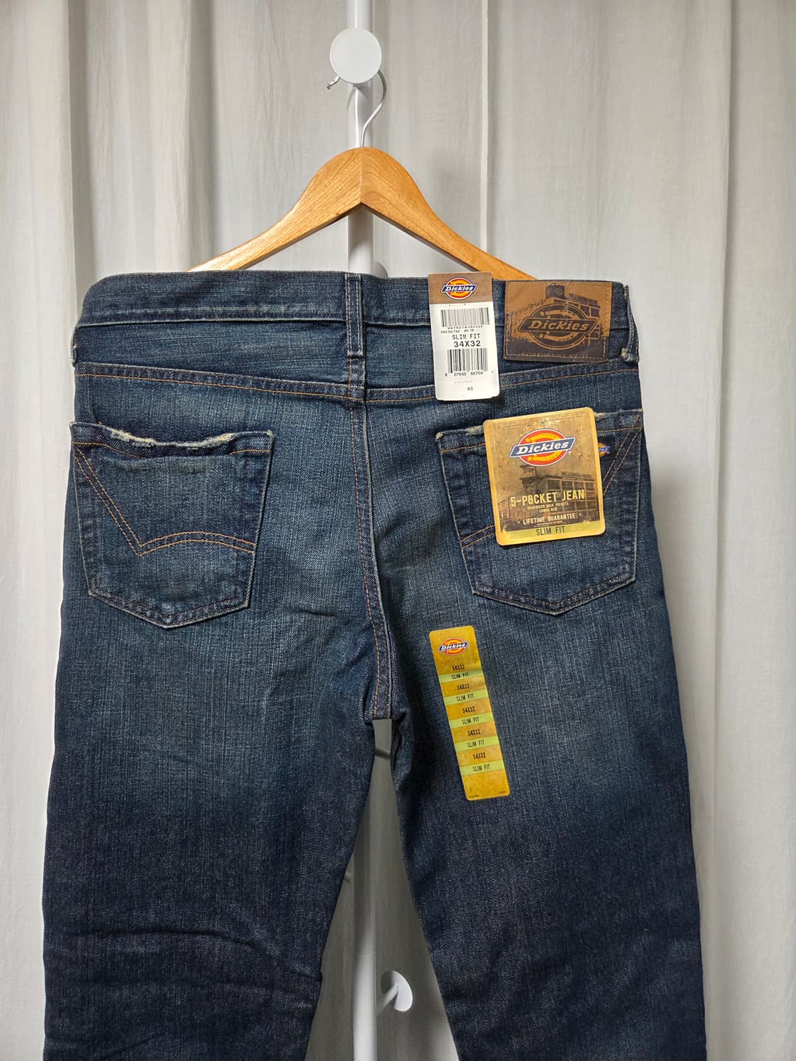 [새제품] 디키즈 슬림핏 데님 팬츠 (34x32) 상품이미지5