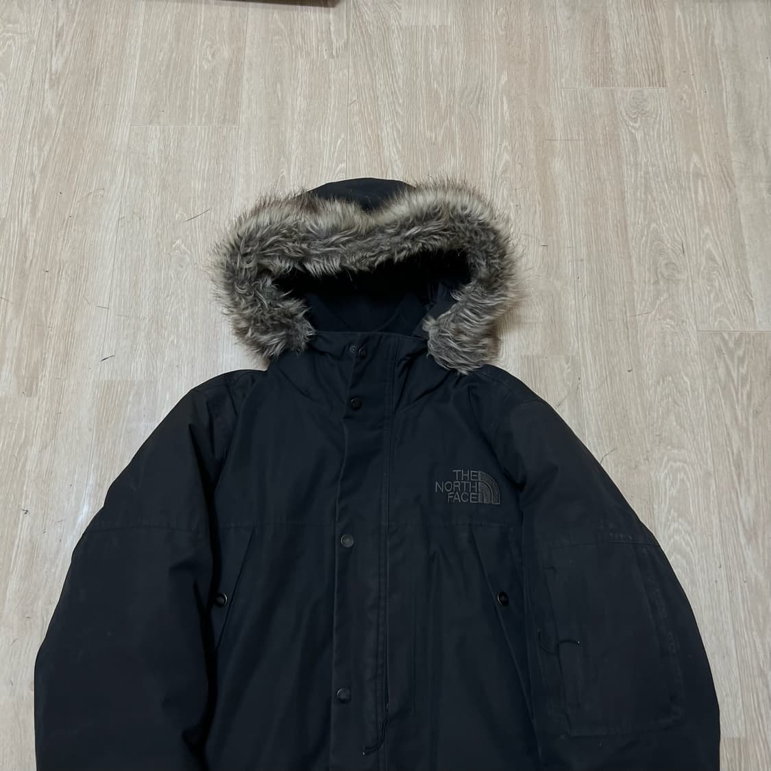 노스페이스 남성 후드 구스다운 하이벤트 롱패딩 M/95  상품이미지2